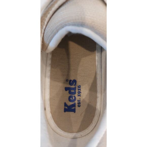 Keds Spirit Faux Leather Sneaker Women's Stone Beige Tan‎ Size 8 Walking - Picture 11 of 12